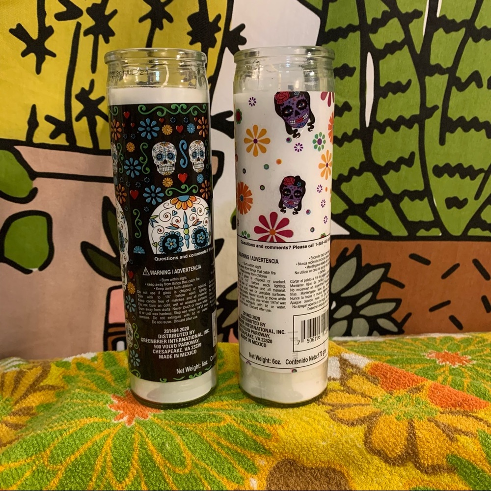 2 basic halloween candles - Picture 3 of 7